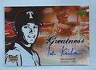 IAN KINSLER 2006 UD FUTURE STARS RC AUTOGRAPH AUTO