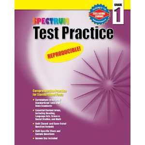   Pack CARSON DELLOSA SPECTRUM TEST PRACTICE GR 1 