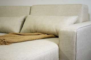 ORMAND Cream Twill Sleeper Sofa Sectional storage MOD  