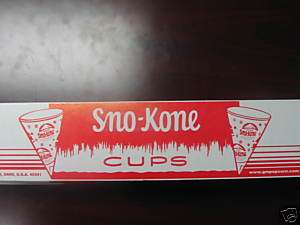 Snow Cone Cups (200) 6oz Gold Medal  