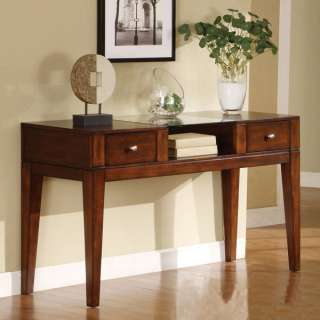East Lake Tobacco Oak 2 drawer Console Table  