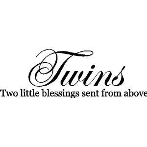  Twins Wall Quotes Words Sayings Removable Vinyl Lettering 