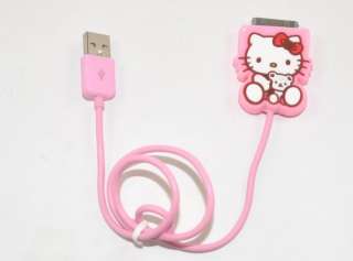 Hello Kitty USB Data Line Charging Cable iPod iPhone  