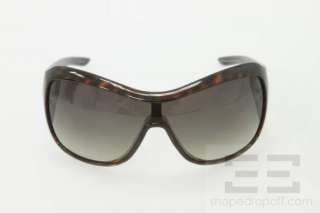   Dior Brown Tortoise Dior Cannage 1 Shield Sunglasses  