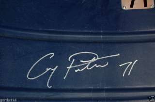 Cory Proctor #77 Autograph Texas Stadium Seat Back COA  