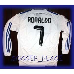 REAL MADRID 10/11 HOME CRISTIANO RONALDO 7 LONG SLEEVE FOOTBALL SOCCER 