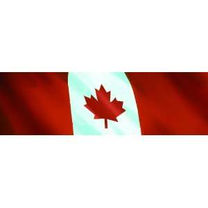  Canada Flag Waving Rear Window Decal Automotive
