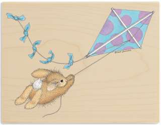   The Wind House Mouse Mounted Rubber Stamp 3.75X5 HMPR 1066  