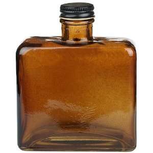  Amber Matic Recycled Glass Decorative Bottle With Cap 