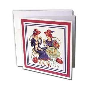  Red Hat Themes   Red Hat Lunch   Greeting Cards 6 Greeting Cards 