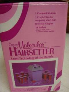   Molecular Hairsetter Curlers Rollers in Box 20 Rollers STEAM  
