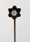 Antique Victorian Jewelry Rose Gold Pearl Stick Pin