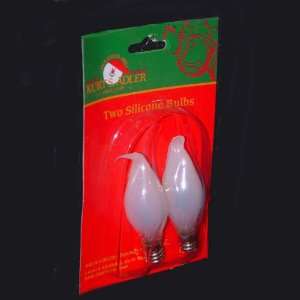 Club Pack of 24 Silicone Flicker Flame C7 Christmas Replacement Light 