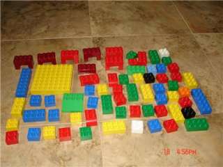   LEGO DUPLO BLOCKS FIGURES, TRAIN VEHICLES AND STORAGE TABLE  