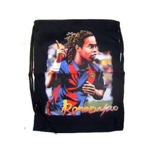  Barcelona FC Ronaldinho String Bag Backpack Sports 