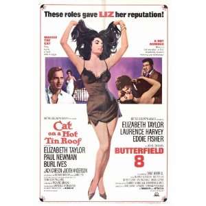  Cat on a Hot Tin Roof/Butterfield 8 Movie Poster (27 x 40 