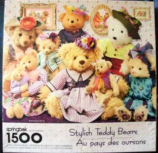 SPRINGBOK PUZZLE STYLISH TEDDY BEARS 1500 PIECES  