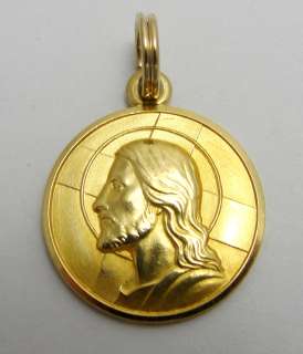   Catholic Medal Christ Head Left Facing Dio Ti Protegga 5/8  