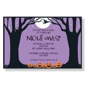  Night Spooks Halloween Invitations