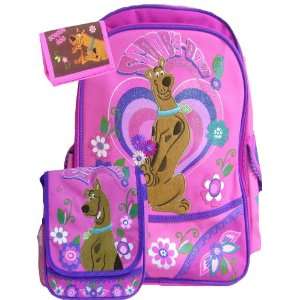   New Scooby Doo Pink Backpack Matching Lunch Bag & Wallet Toys & Games