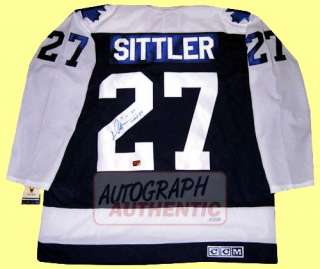 Autographed Darryl Sittler Toronto Maple Leafs Jersey  
