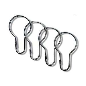    Pewter Shower Curtain Rings   Set of 12 Hooks