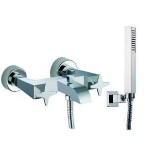   Bath Tub Faucet with Hand Shower Finish Chrome