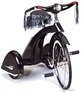 Sky King Black Road Hog Retro Vintage Style Tricycle  