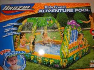Banzai Rain Forest Adventure Pool Inflatable Kids Child Swimming Swim 