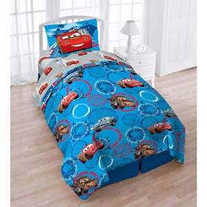 Disney Cars Twin 4pc Bedding Set Comforter & Sheet Set Single 