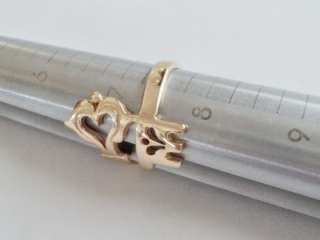 Custom James Avery 14K Gold Key To My Heart Ring  