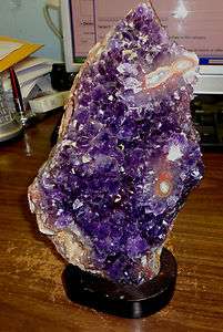   AMETHYST CRYSTAL CLUSTER CATHEDRAL GEODE URUGUAY STALACTITE BASES