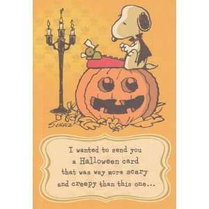 Greeting Card Halloween Peanuts I want to send you a Halloween card 