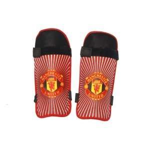   Manchester United Soccer Shin Guards in Red Color