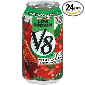 V8 Vegetable Juice, Low Sodium, 11.5 Ounce (Pack of 24)  