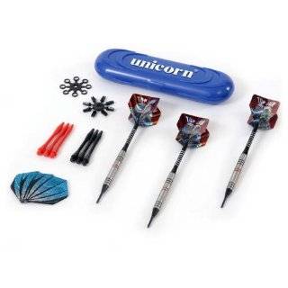  Unicorn MX205 80% Tungsten Soft Tip Dart Set with Compact 