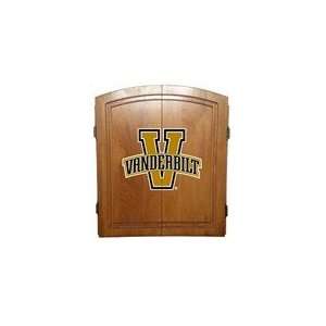   NCAA Vanderbilt University Commodores Dart Board Cabinet Sports