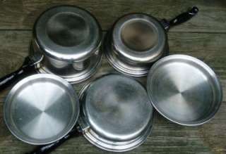 Vintage Chefs Ware (Townecraft) Heavy Duty Stainless Steel Cookware 5 