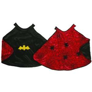   Red & Black Spider/Bat Satin Costume Cape Child Small Toys & Games