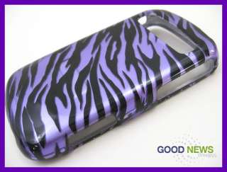 for Cricket Samsung Vitality R720   Purple Black Zebra Hard Case Phone 