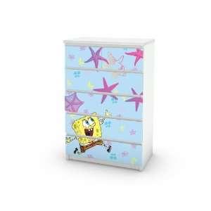  Spongebob Sea stars Decal for IKEA Malm Dresser 6 Drawers 