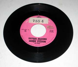 45 RPM Connie Stevens 16 REASONS/LITTLE SISTER Warner  