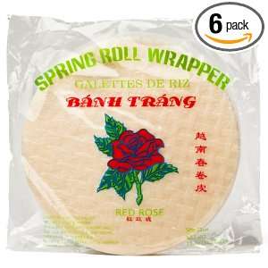Red Rose Spring Roll Wrapper 340g(Pack of 6)  Grocery 