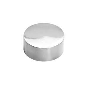  Polished Chrome Flush End Cap For Wood, 2inch Tubing