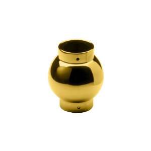  Polished Brass Ball Parallel Outlet, 2inch Tubing