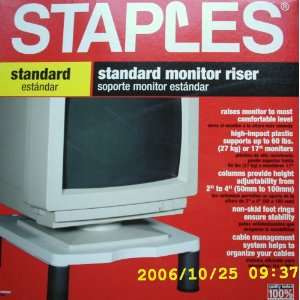  Staples Brand Standard Monitor Riser