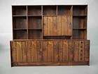 DANISH MODERN TEAK WALL UNIT SIDEBOARD CHINA CABINET WITH BAR items in 