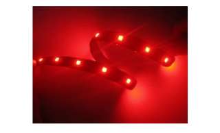 1M 60 LED Car Bar Strip Line Light Red Party Decor  