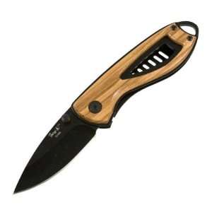  Fury Stingray Folding Knife with Wood Handle Sports 