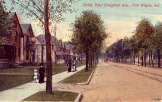 WEST CREIGHTON AVE. FORT WAYNE, IN 1912  